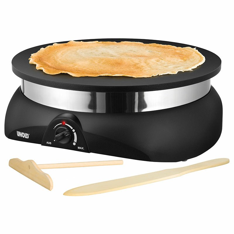 Unold 48155 Crepera 1 Crep(S) Negro, Acero Inoxidable 1250 W