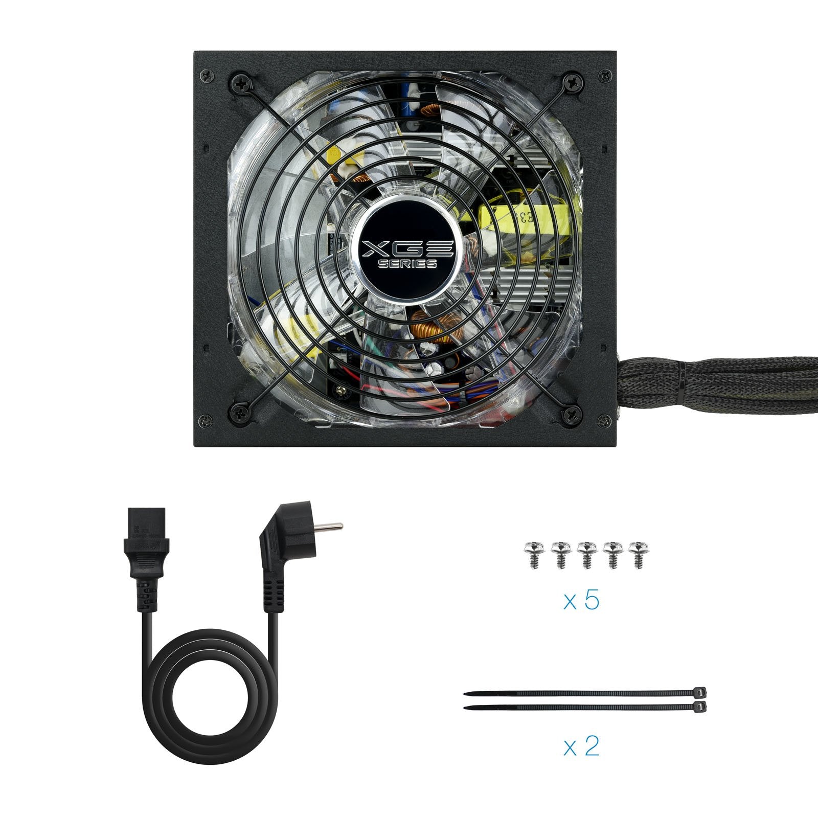 Tooq Xge Ii Fuente De Alimentacion Gaming 600w Atx 2.3 12v - Pfc Activo - Certificacion 80 Plus Bronze - Ventilador