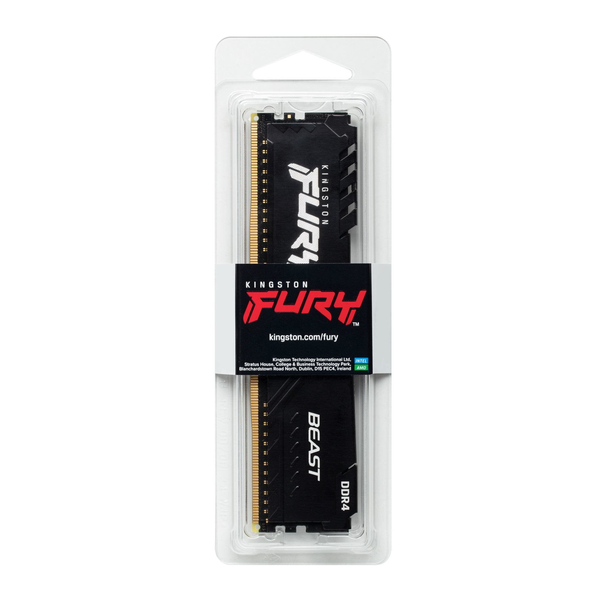 Memoria Ram Kingston Ddr4 16gb 3600 C18 Fury Beast 2x8gb, Black
