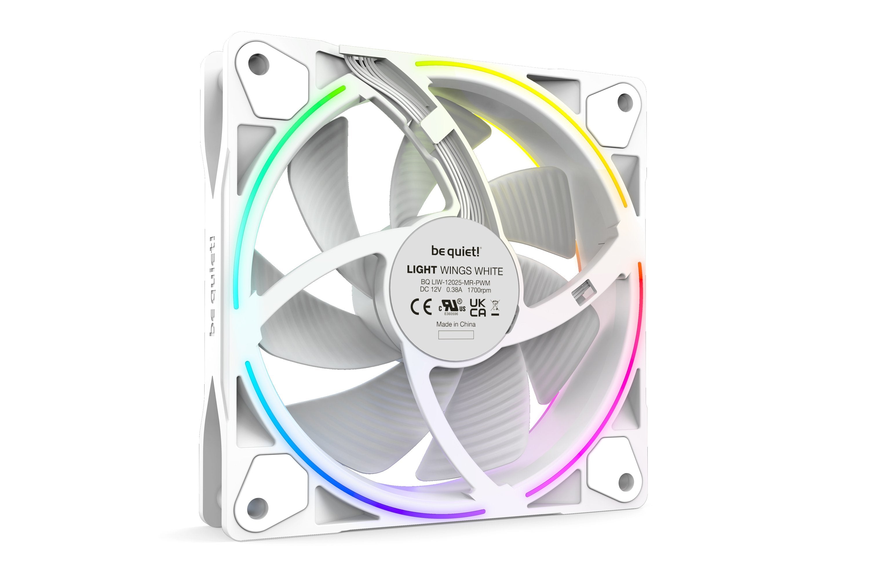 EAN 4260052190241 - be quiet! Light Wings White | 120mm PWM Triple Pack Carcasa del ordenador Ventilador 12 cm Blanco 3 pieza imagen 4