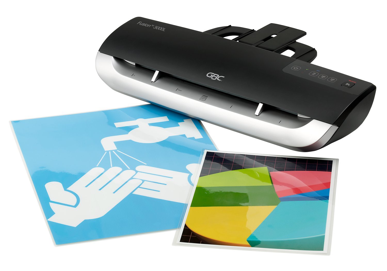 EAN 5028252336413 - GBC Fusion 3000L Plastificadora en frío/caliente 500 mm/min Negro, Plata imagen 8