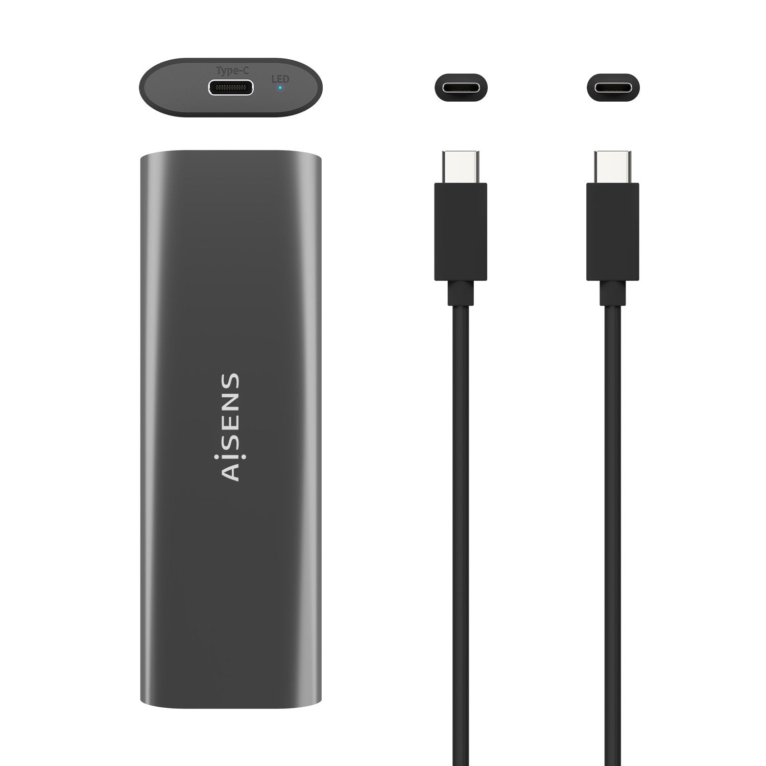 EAN 8436574706284 - AISENS ASM2-015GR caja para disco duro externo Caja externa para unidad de estado sólido (SSD) Gris M.2 imagen 4