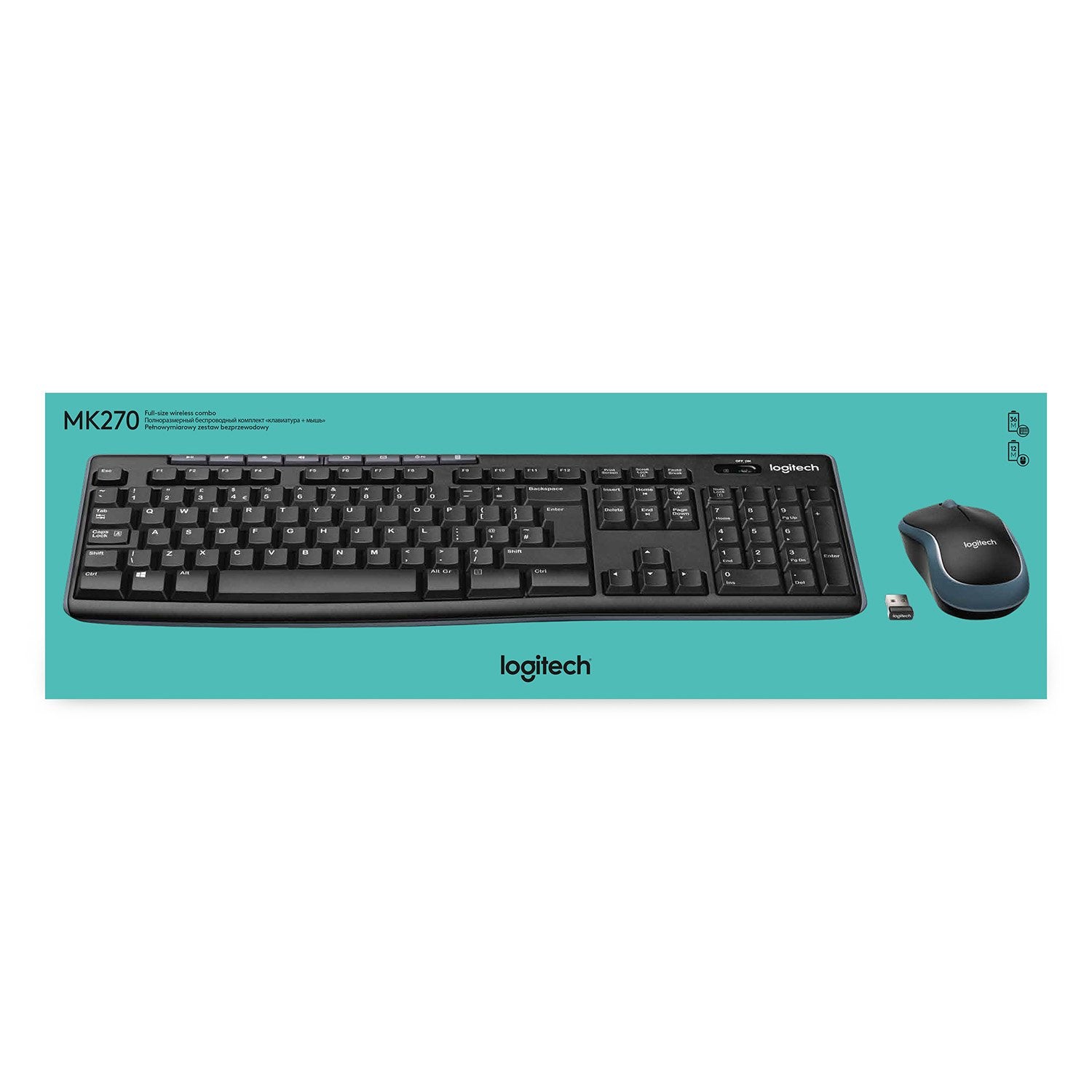 EAN 5099206039308 - Logitech 920-004524 teclado Ratón incluido Oficina RF inalámbrico AZERTY Belga Negro imagen 9
