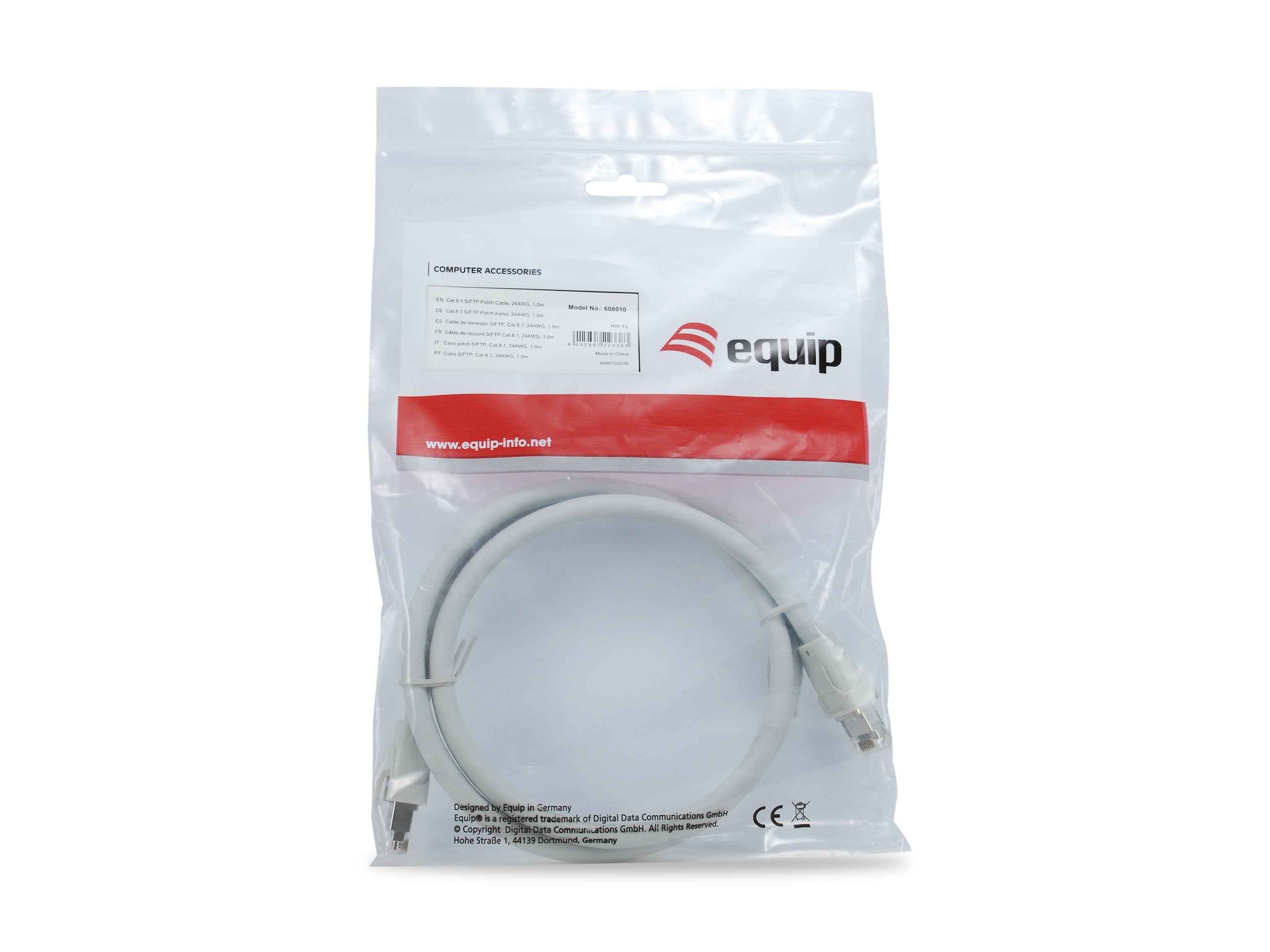 EAN 4015867223376 - Equip 608017 cable de red Gris 0,5 m Cat8.1 S/FTP (S-STP) imagen 5