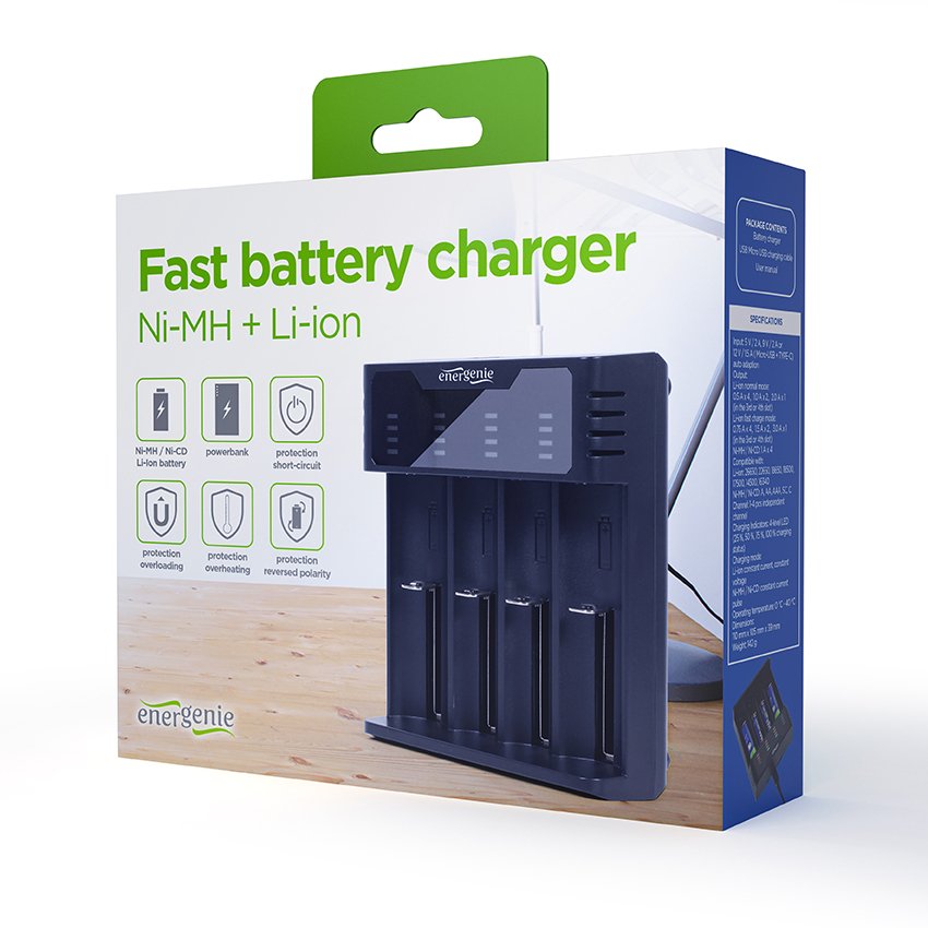 EAN 8716309121064 - Gembird BC-USB-02 cargador de batería Pilas de uso doméstico imagen 7