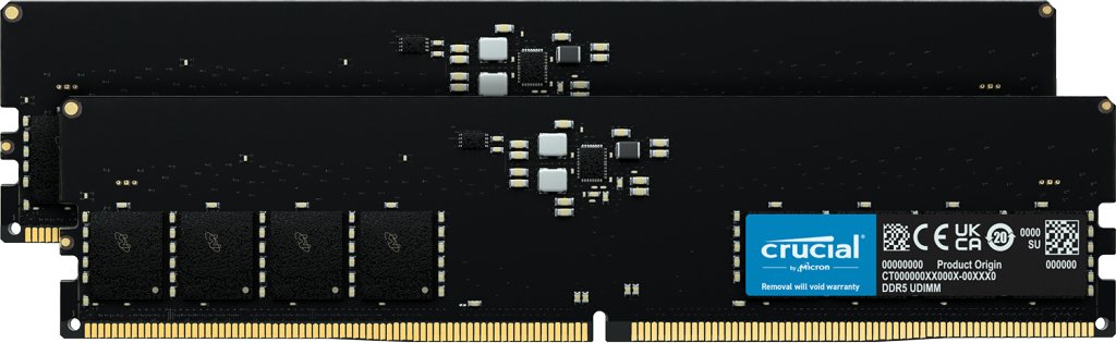 Memoria Crucial Ddr5-5600 Kit 128gb 2x64gb Cl46 (16gbit)