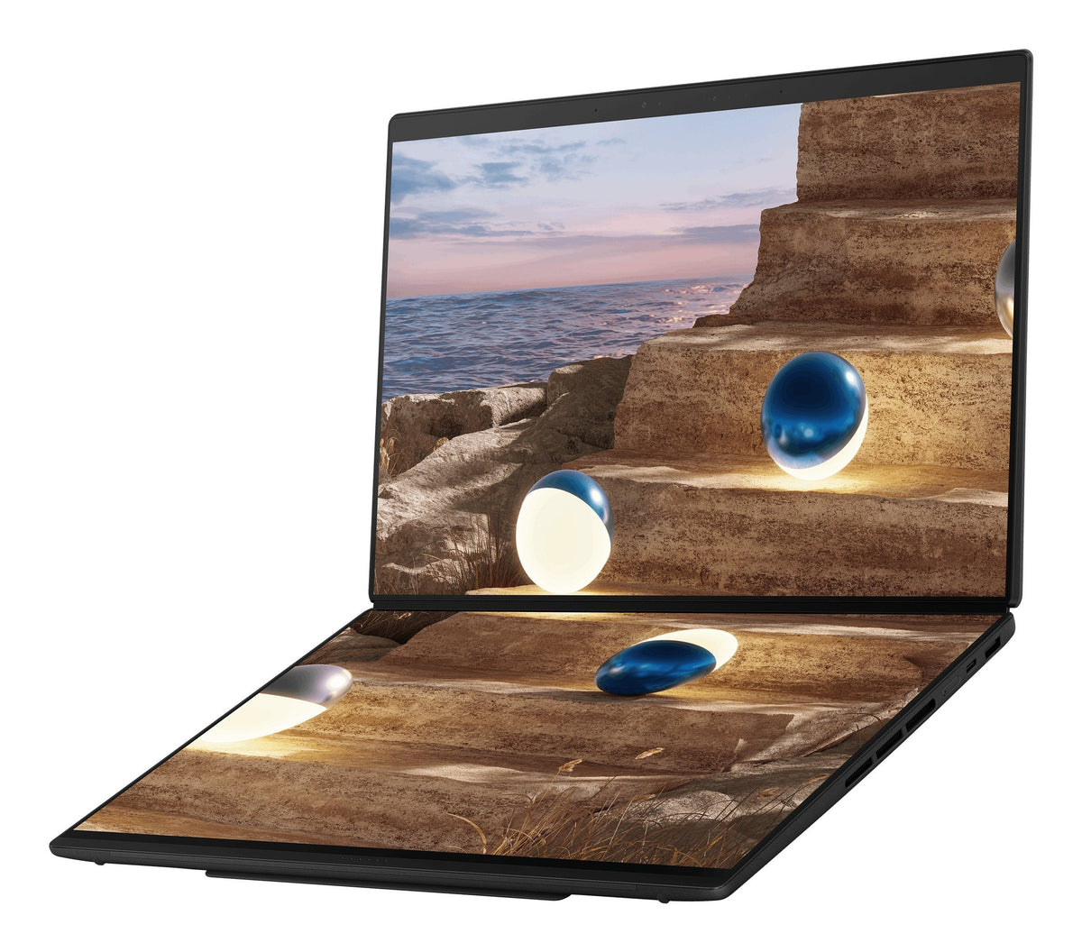 Portátil Convertible Asus Zenbook Duo Oled Ux8407aa-Sn504w Intel Core Ultra 9-386h 32gb 1tb Ssd 14' Táctil Win11