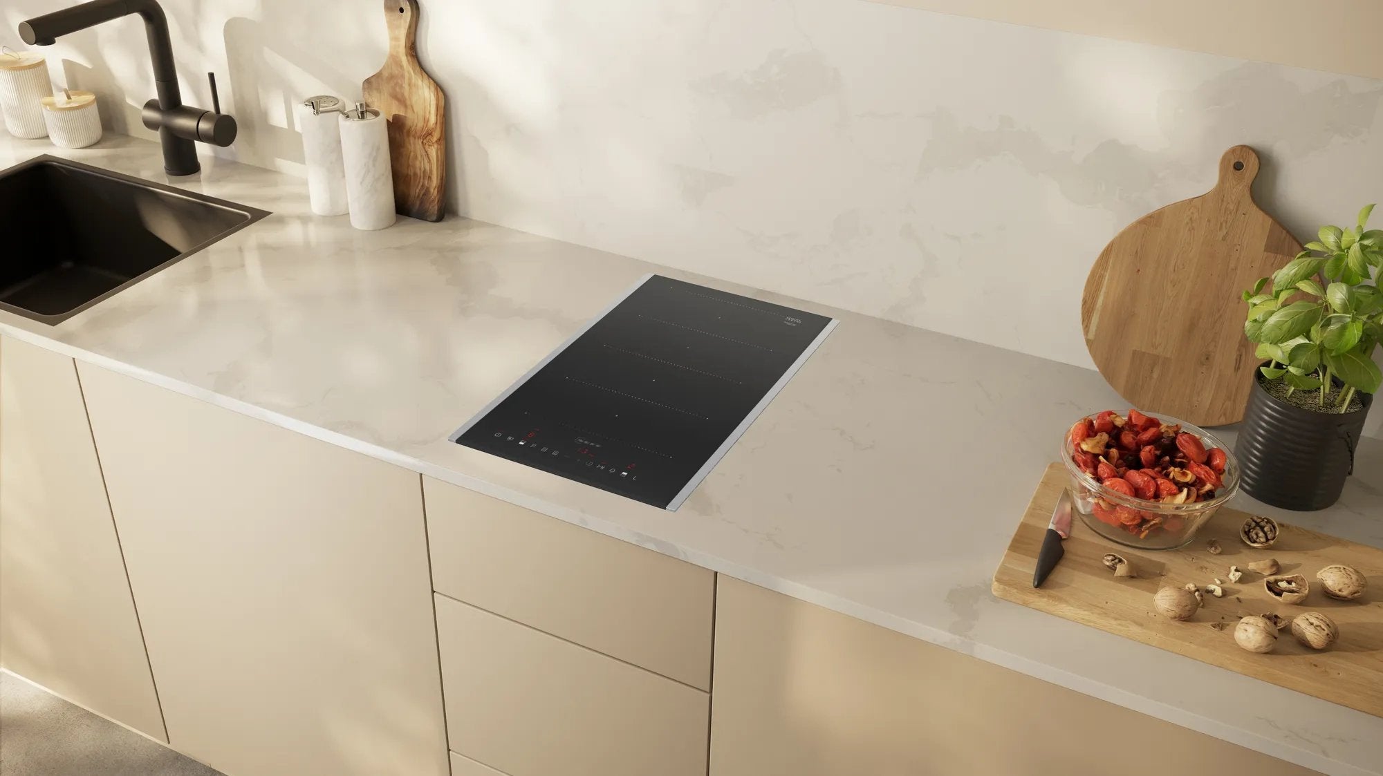 Neff T63tdx1l0 N 70, Placa De Cocción Independiente Negra/Acero Inoxidable, 30 Cm T63tdx1l0