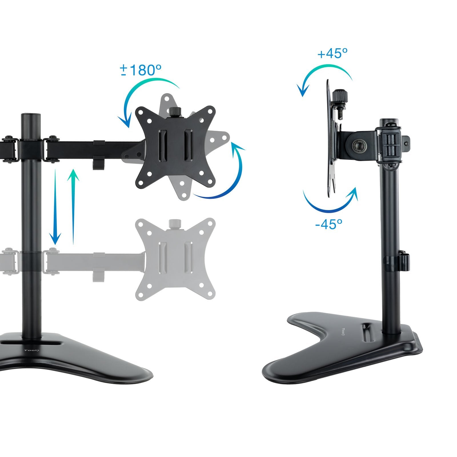 EAN 8433281012028 - TooQ DB1702TN-B soporte para monitor 81,3 cm (32") Escritorio Negro imagen 2