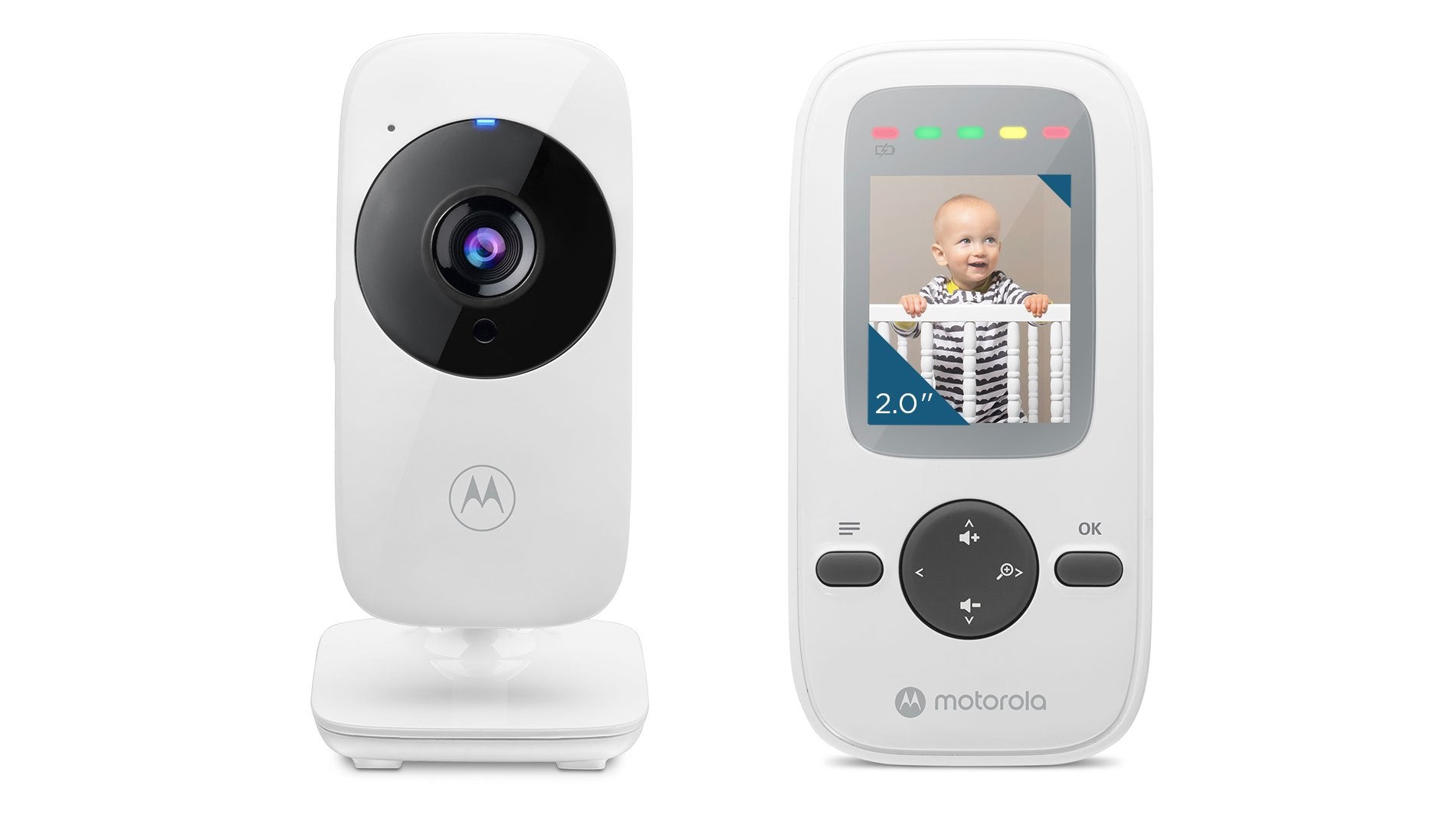 Monitor Para Bebés Con Video Motorola Vm481 De 2.0", Blanco