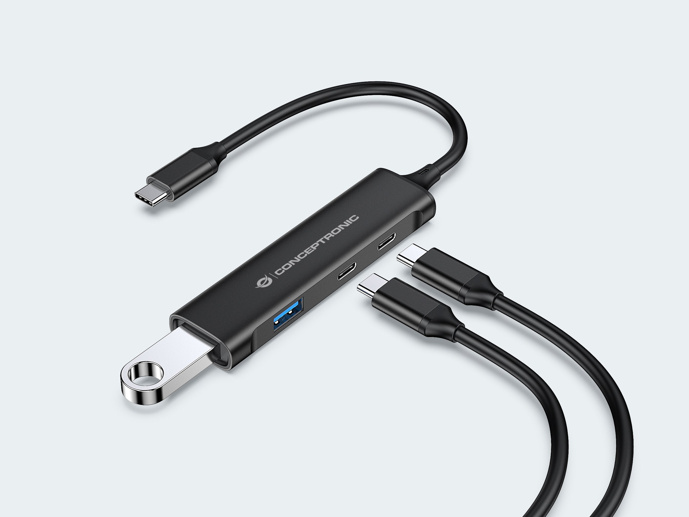 EAN 4015867228609 - Conceptronic HUBBIES12B hub de interfaz USB 3.2 Gen 1 (3.1 Gen 1) Type-C 5000 Mbit/s Negro imagen 5