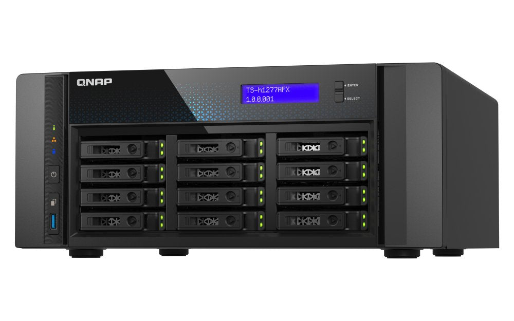 EAN 4711103086186 - QNAP TS-H1277AFX-R7-32G servidor de almacenamiento NAS Torre AMD Ryzen™ 7 32 GB DDR5 0 TB QuTS hero Negro imagen 1