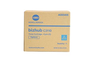 Toner Original Konica Minolta Bizhub C3110 Cyan A0x5455/Tnp51c