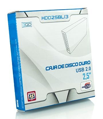 3go Caja Externa Hdd 2.5\1 Sata-Usb Azul