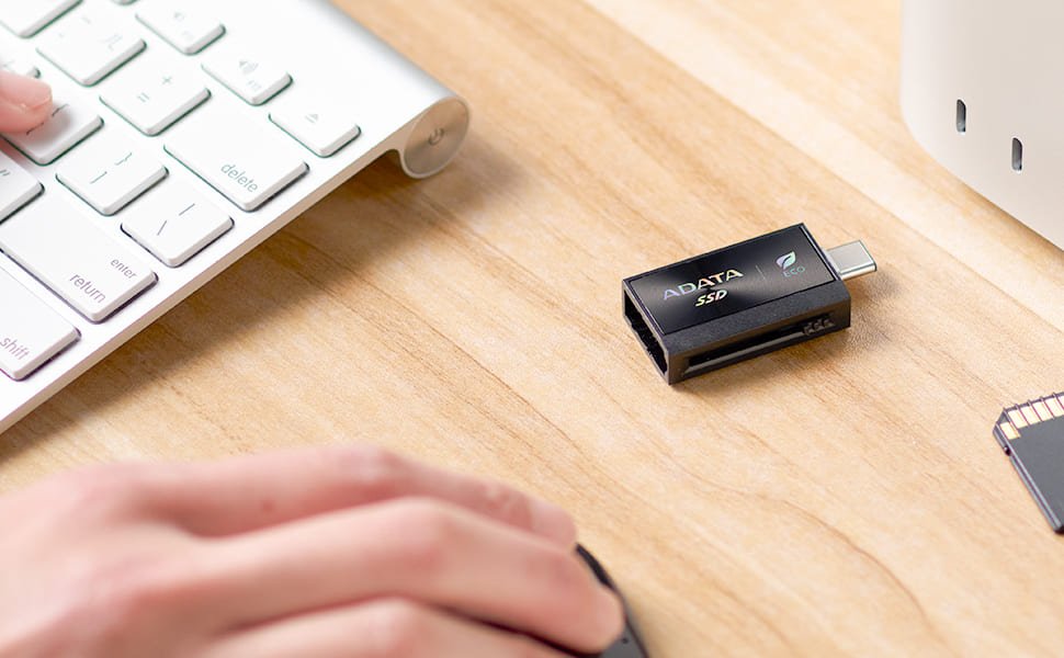 Dysk Zewnetrzny Ssd Sc730 512g Usb 3.2c/A 600/600mb/S Czarny