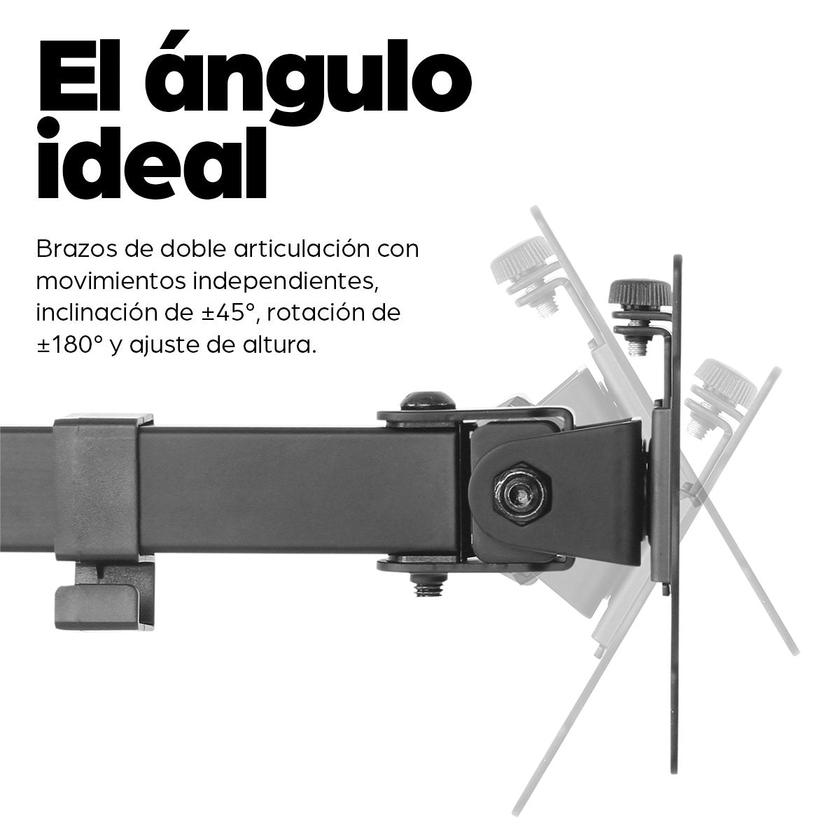 EAN 0766623461528 - Manhattan 461528 soporte para monitor 81,3 cm (32") Escritorio Negro imagen 5