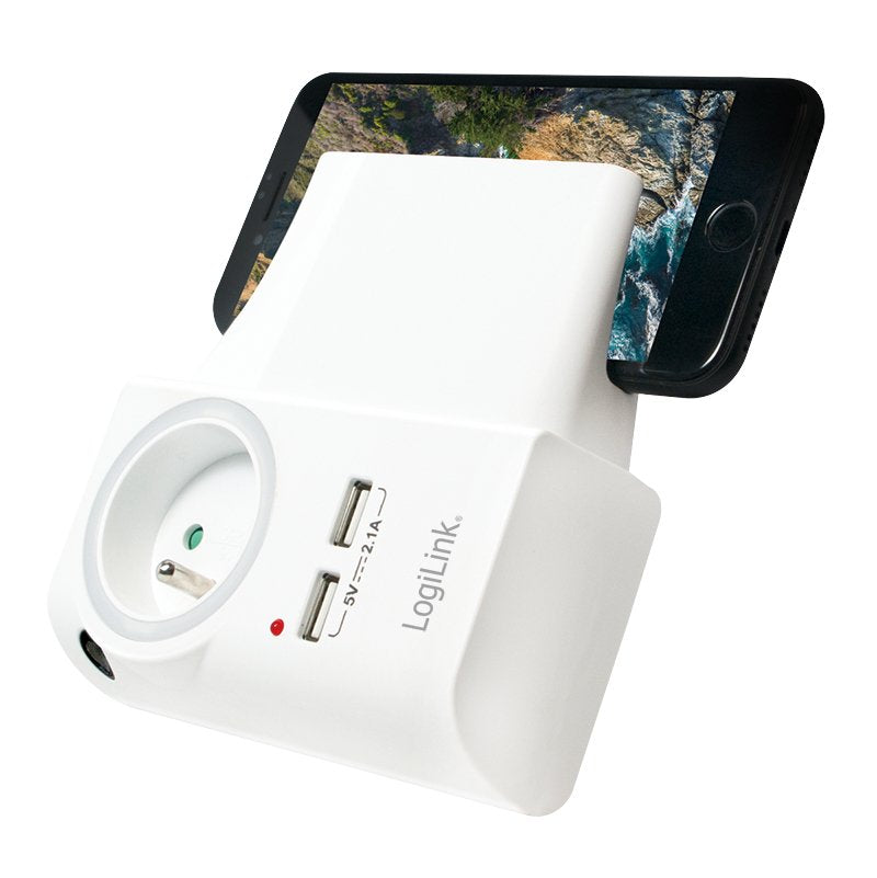 Steckdosenadapter2x Usb-Port+L Adeschalefrankr.