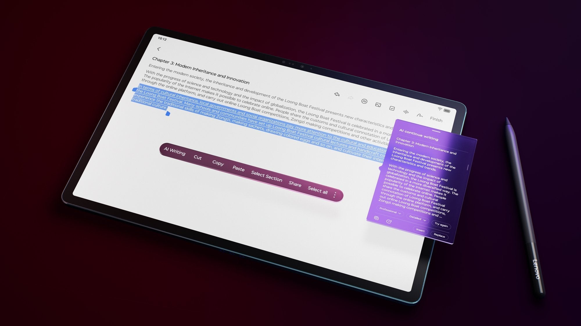 Tablet Yoga Tab Plus 16+256+Pen+Tecla