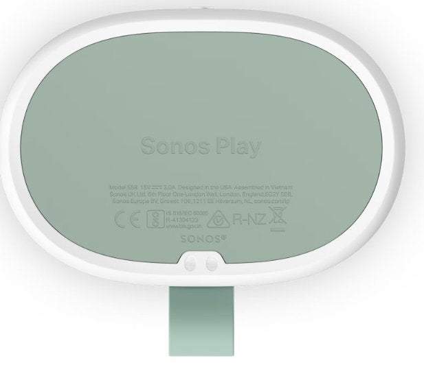 Altavoz Bluetooth Sonos Play Wifi 6 24h Autonomía Ip67 Control Por Voz Sonido Estéreo Trueplay Automático Blanco