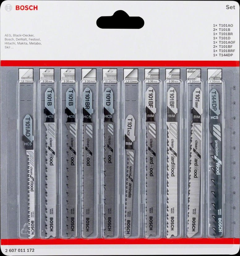 Bosch Juego Hojas De Calar Clean Precision. 10-Piezas