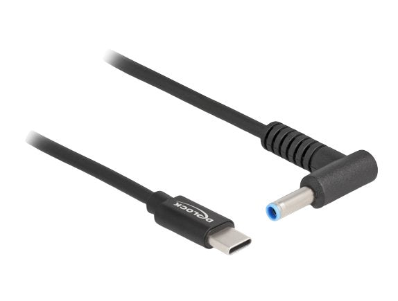 Delock Notebook Ladecable Usb Type-C Stecker Zu Hp 4,5 X 3,0 Mm Stecker
