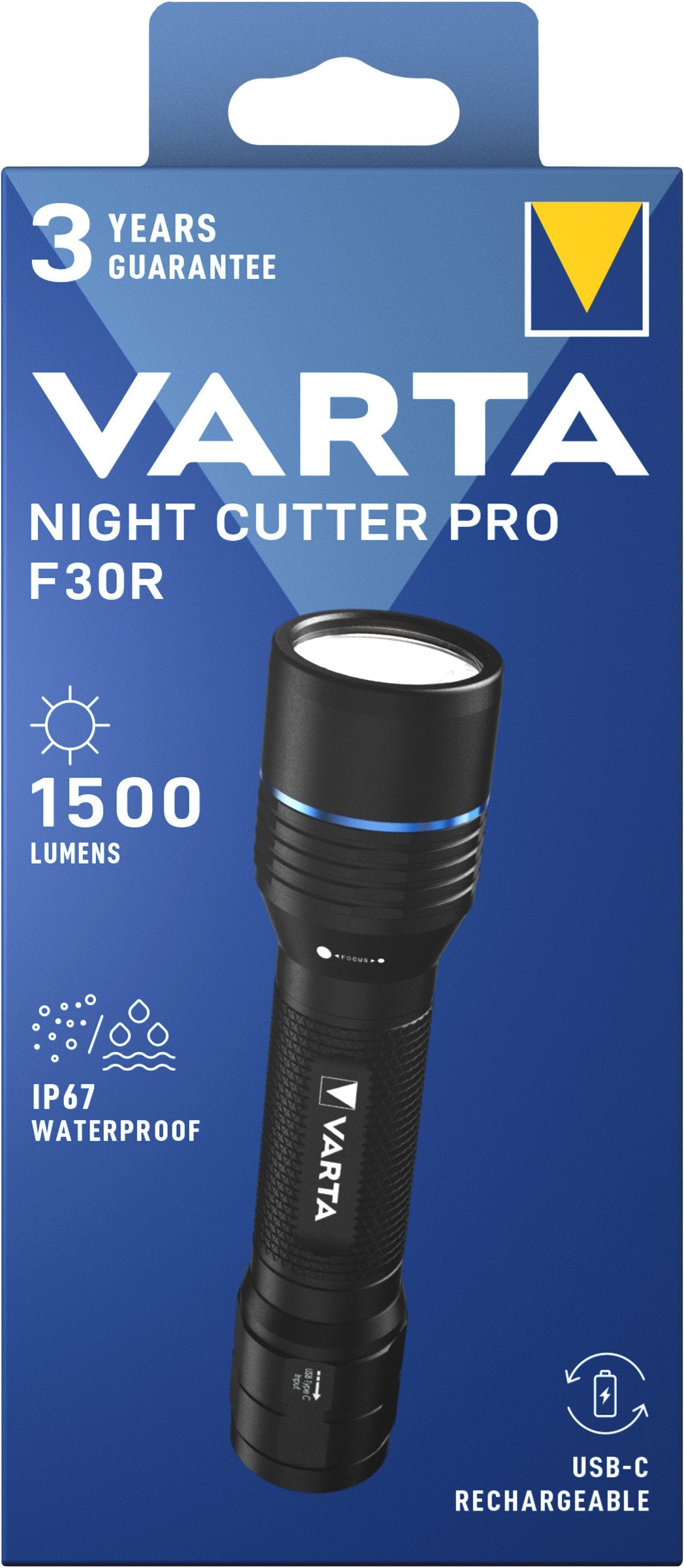 EAN 4008496082322 - Varta Night Cutter Pro F30R Negro Linterna de mano LED imagen 2