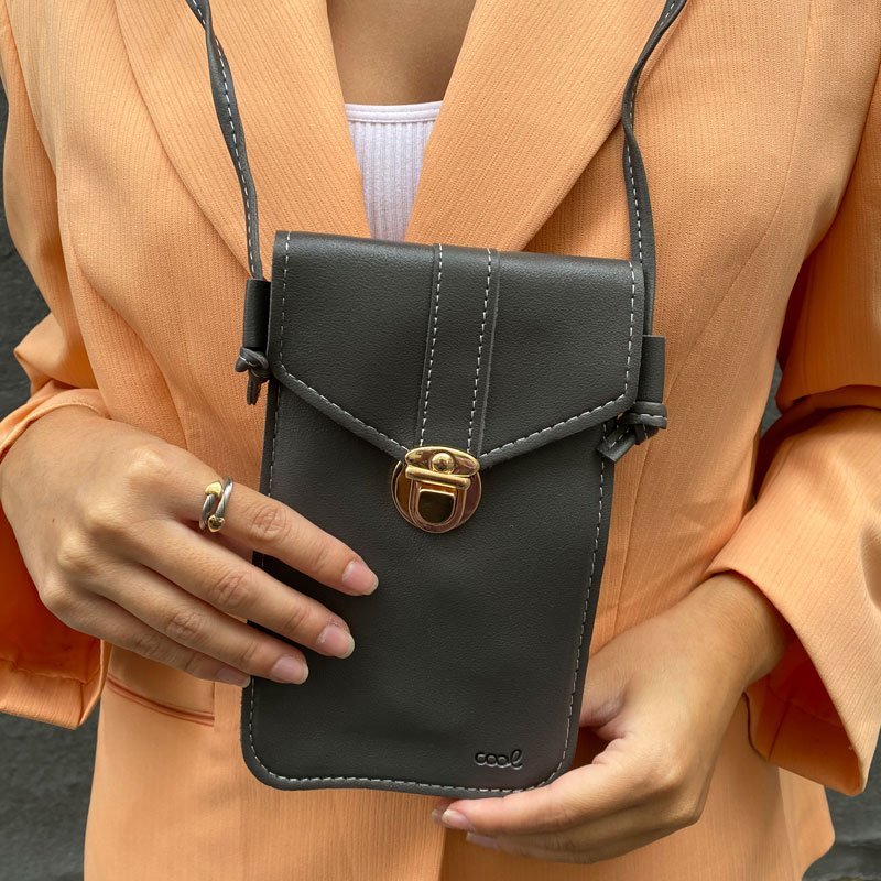 EAN 8434847056159 - COOL Accesorios 8434847056159 funda para teléfono móvil 17 cm (6.7") Funda cartera Gris Oscuro imagen 2