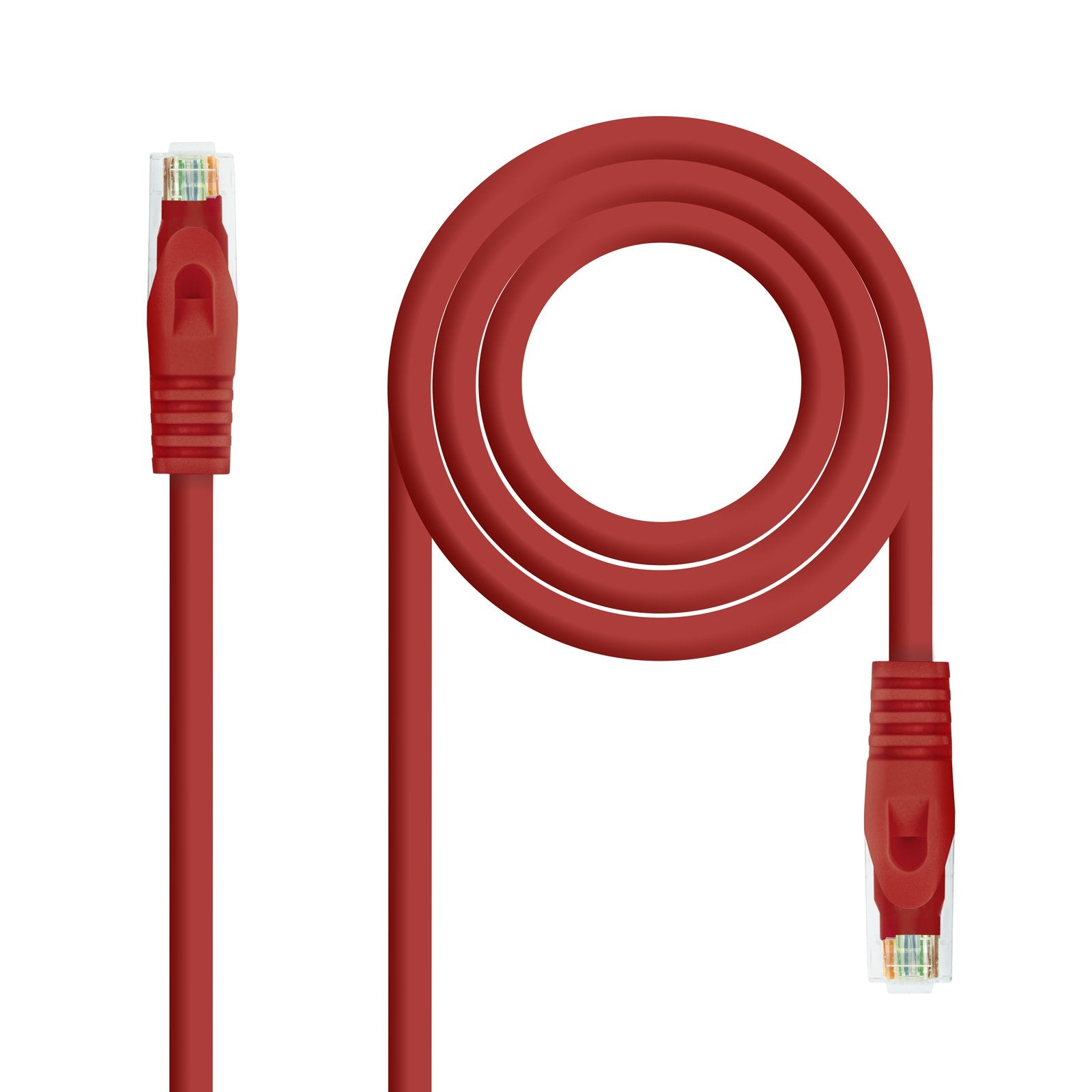 Nanocable Cable Red Lszh Cat.6a Utp Awg24 30cm - Rojo
