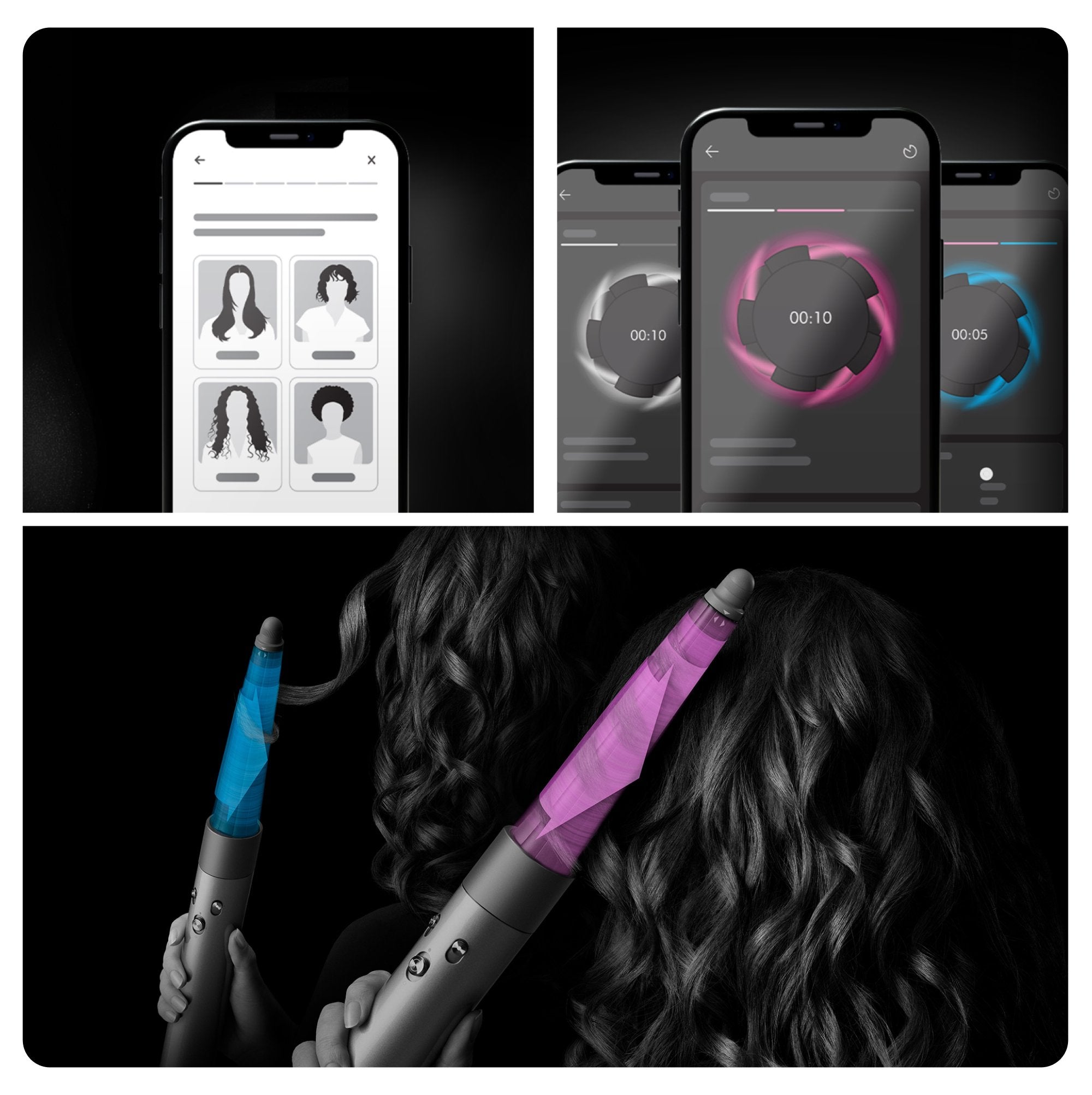 EAN 5025155099070 - Dyson Airwrap i.d. Herramienta de peinado con múltiples accesorios Caliente Negro, Naranja, Verde azulado imagen 9