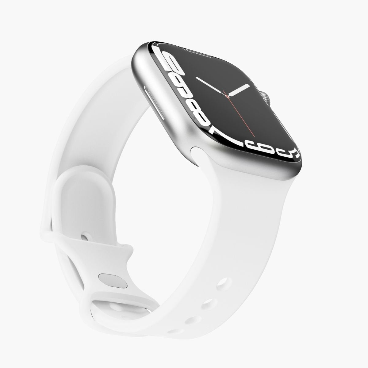 Vonmählen Watchstrap For Apple Silicone Loop Funda 2 Band One White (Aws00005)