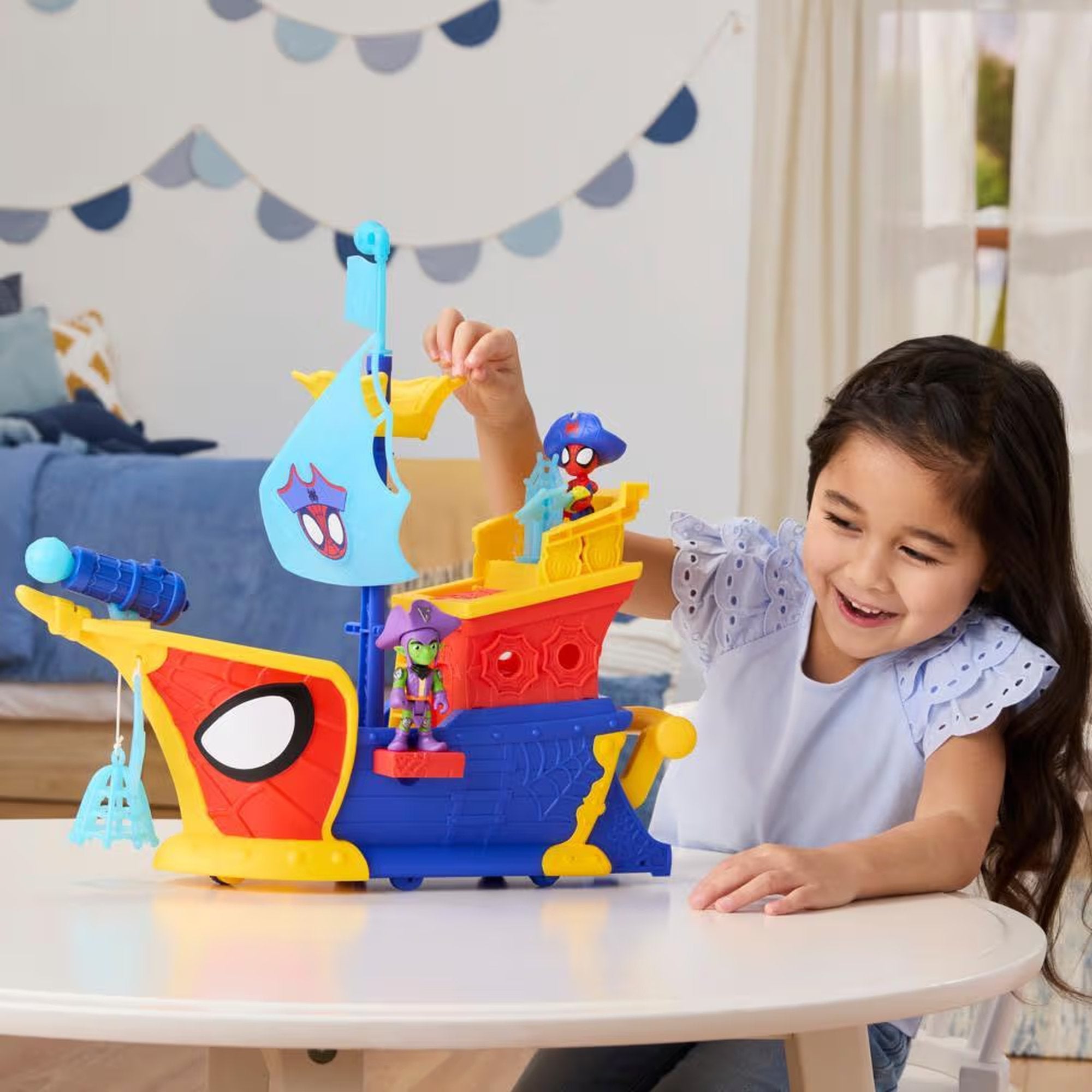 EAN 5010996281357 - Marvel Spidey and his Amazing Friends Water-Webs Webs Ahoy Bubble Pirate Ship imagen 4