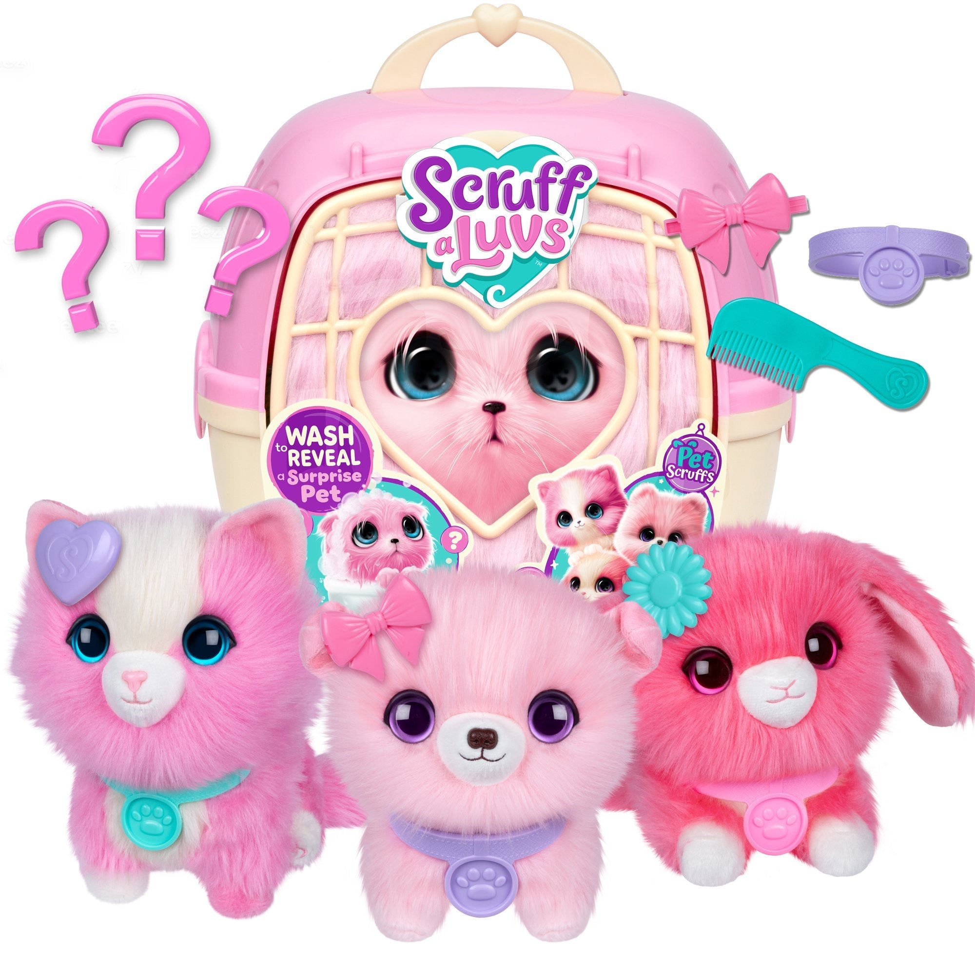 Moose Toys Ltd. Scruffaluvs - Pet Scruffs Einzelpack Rosa (Sortierter Artikel) 30326