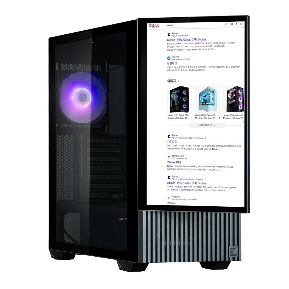 Caja Pc Zalman Z10ds Black Atx Mid Tower Argb Fan