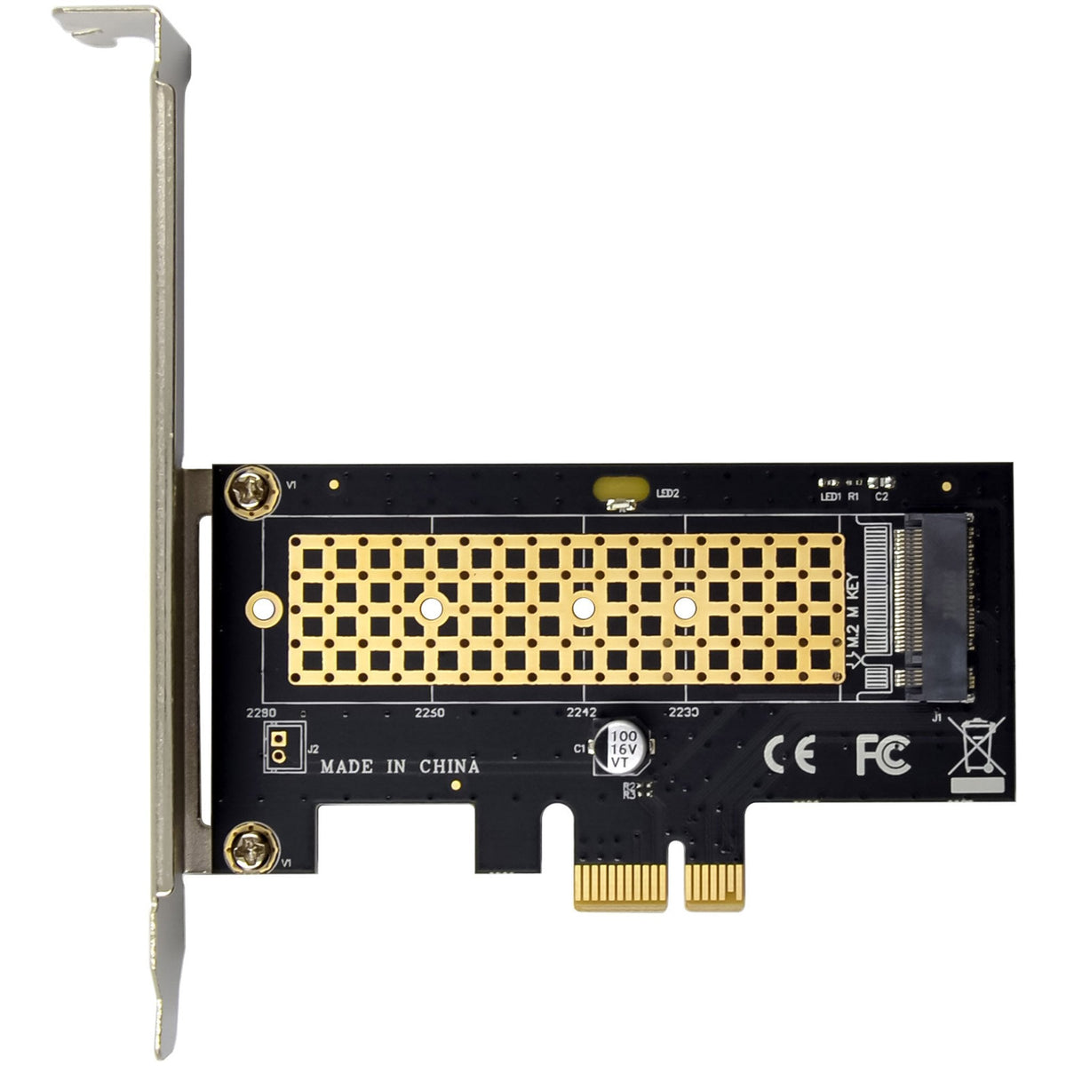 Inline Pci Express Tarjeta A 1x Interno Nvme M.2 Key M - Pcie X1