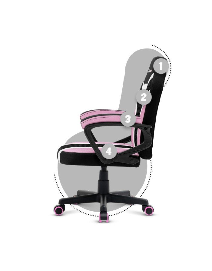 EAN 5903796010640 - Huzaro RANGER 1.0 PINK MESH Asiento plano Respaldo de rejilla imagen 8