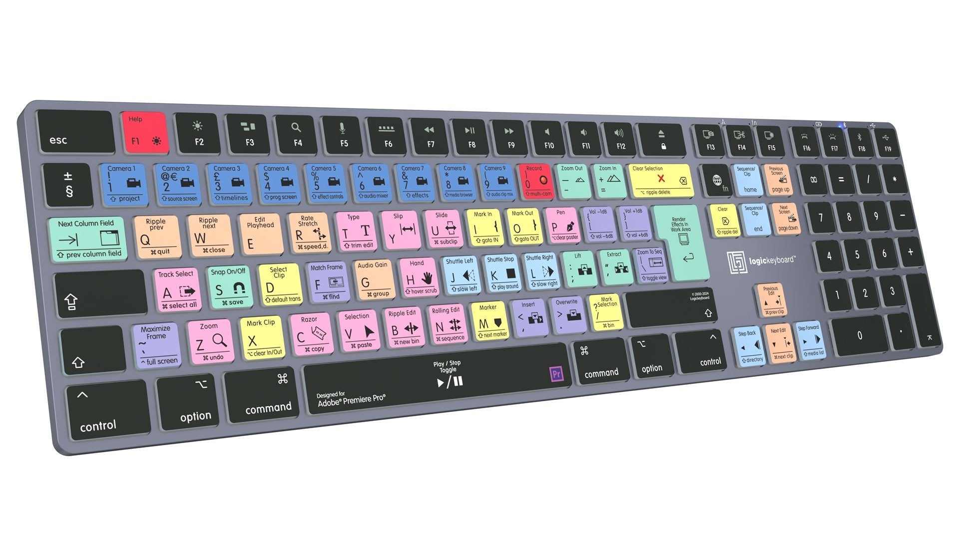 EAN 5707795022174 - Logickeyboard LKB-PPROCC-TM teclado Oficina Bluetooth QWERTY Francés Gris, Titanio imagen 4