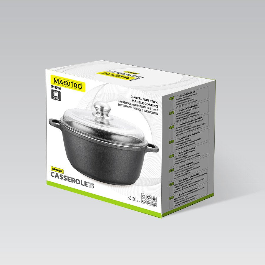 EAN 4820096554098 - Maestro MR-4620C bandeja de horno 2,1 L Alrededor Aluminio Cazuela para hornear imagen 6