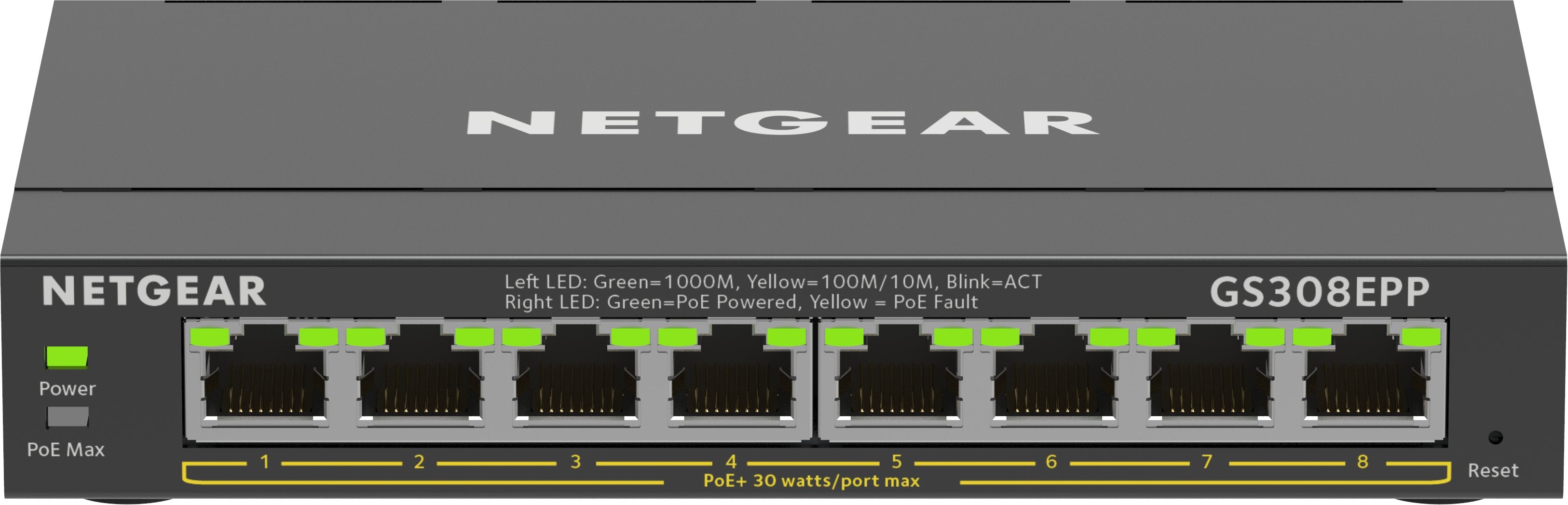 Switch Netgear 8x Ge Gs308epp-100pes