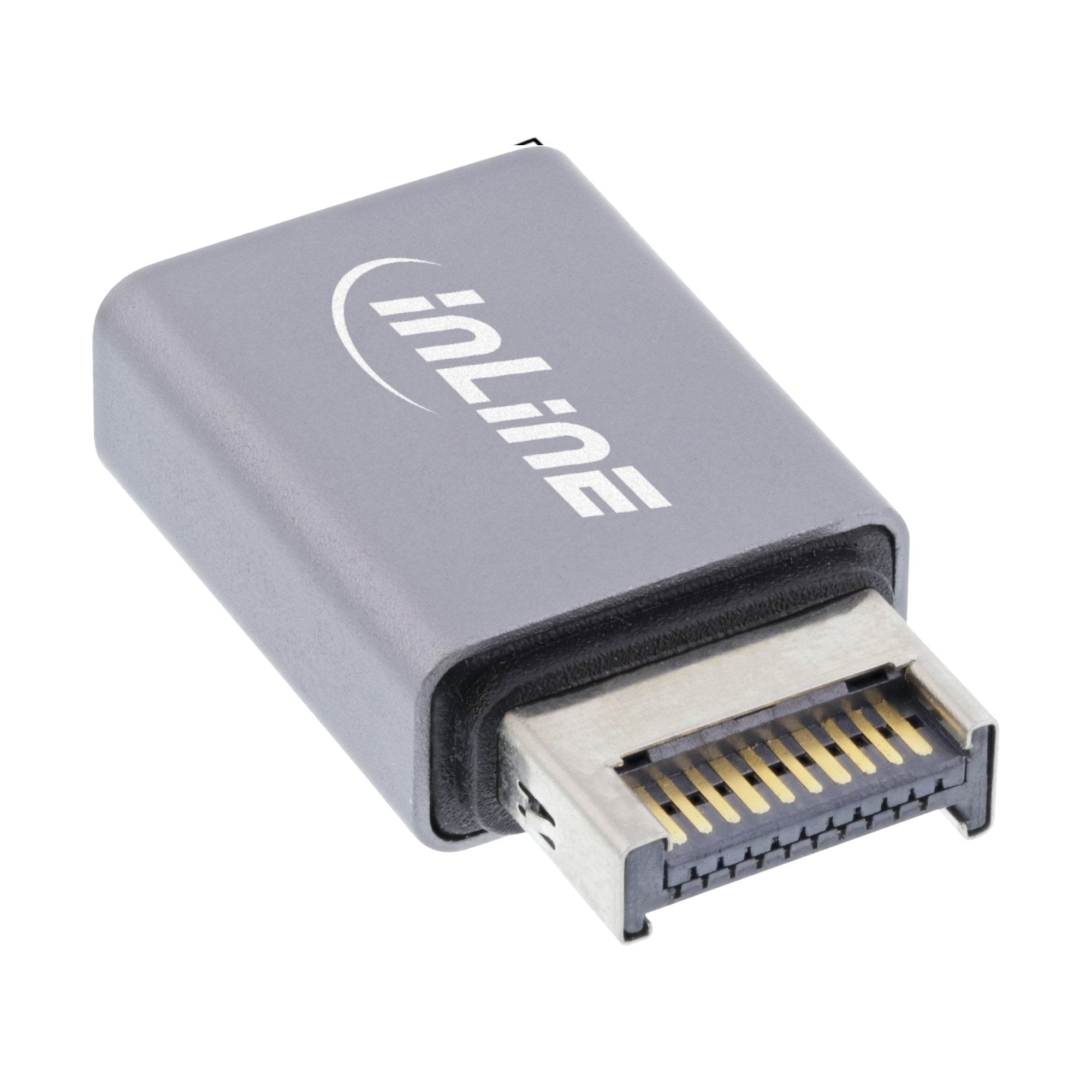 Inline® Usb 3.2 Adapter, Internal Usb-E Front Panel Macho A Usb-C Female