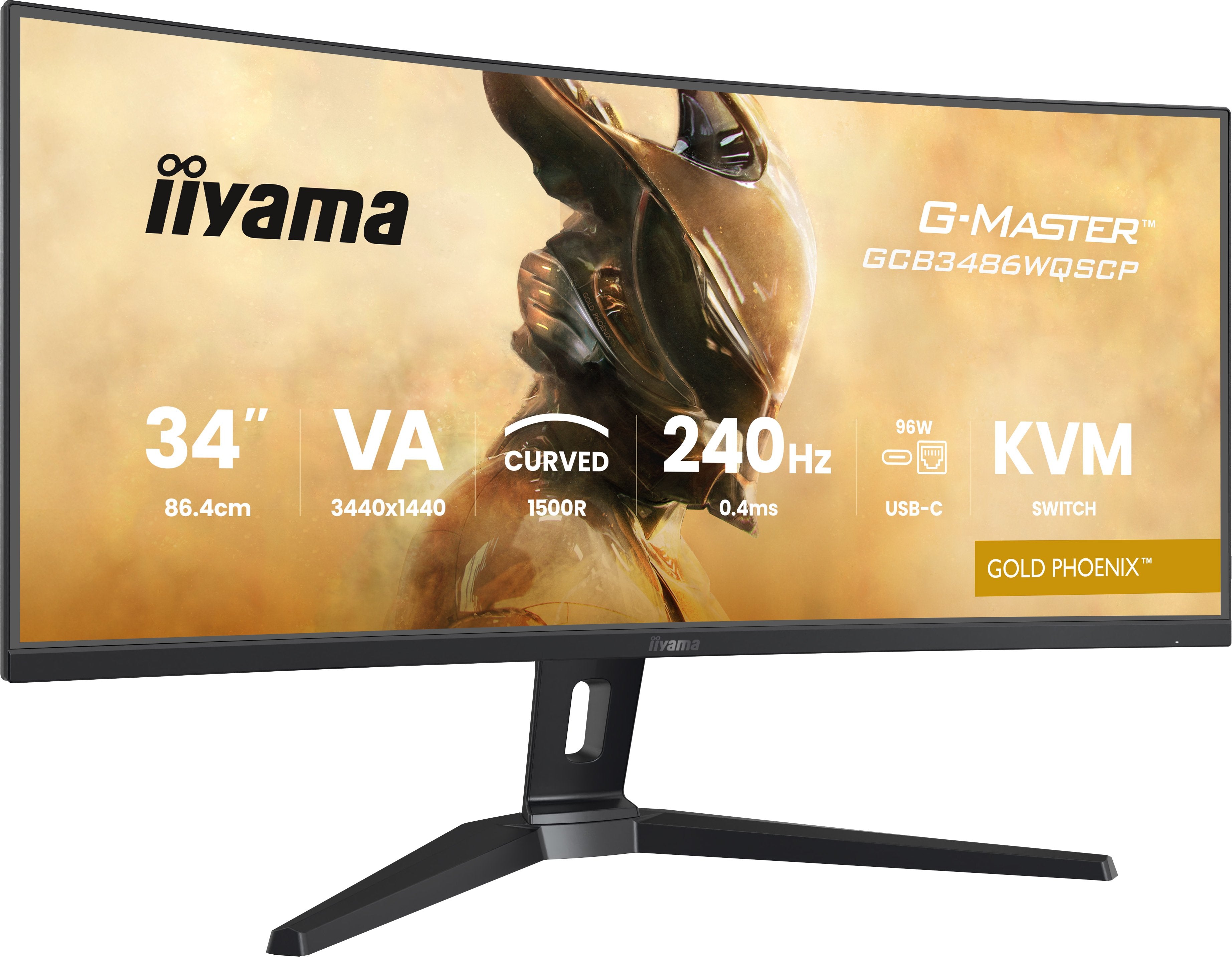 EAN 4948570125173 - iiyama G-MASTER GCB3486WQSCP-B1 pantalla para PC 86,4 cm (34") 3440 x 1440 Pixeles UltraWide Quad HD Negr imagen 5