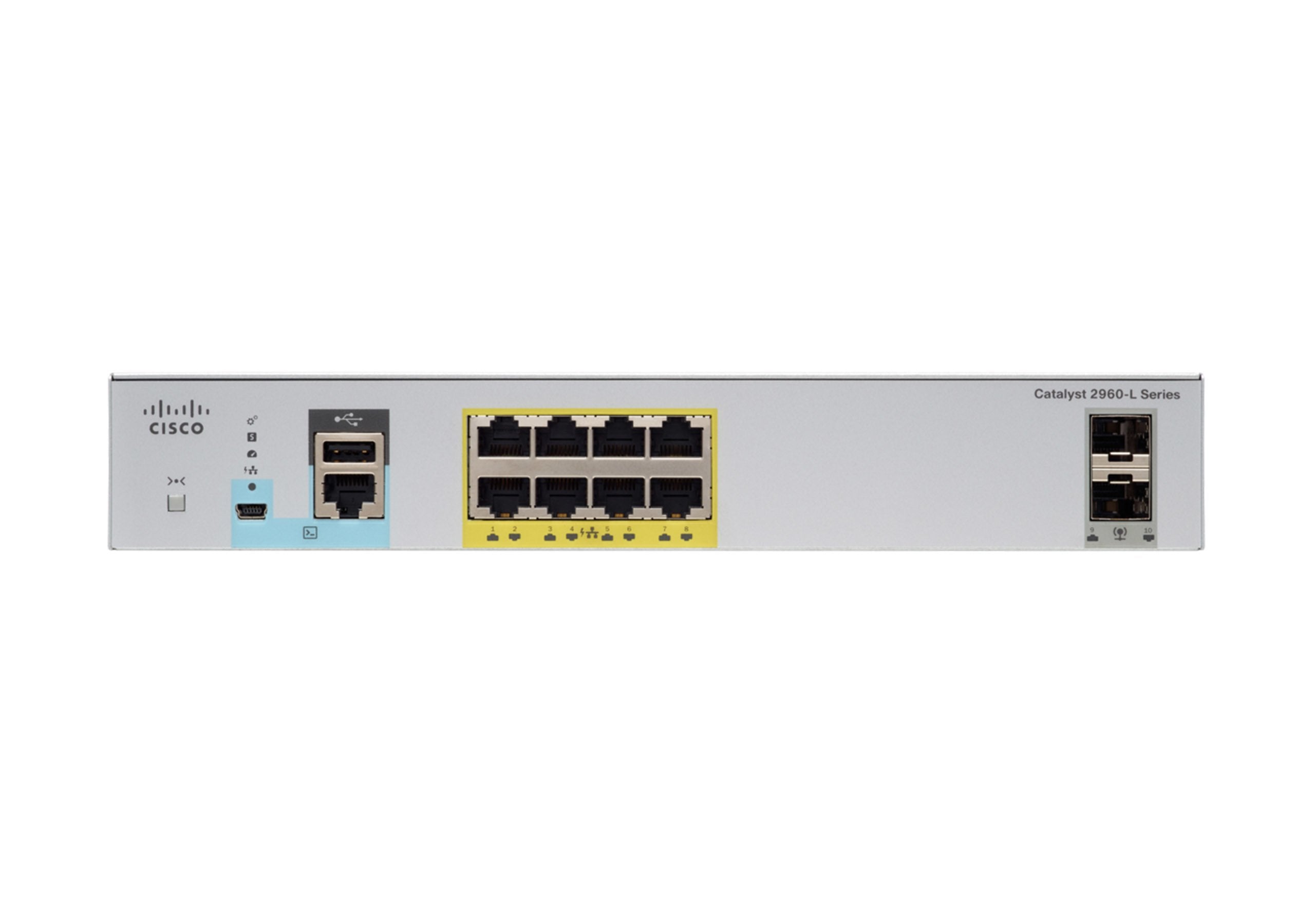Cisco Catalyst 2960cx-8pc-L Conmutador Gestionado 8 X 10/100/1000 (Poe+) + 2 X Sfp + 2 X 10/100/1000 Sobremesa Montaje En Rack Montaje En Riel Din Montaje En Pared Poe+ (124 W) Reacondicionado