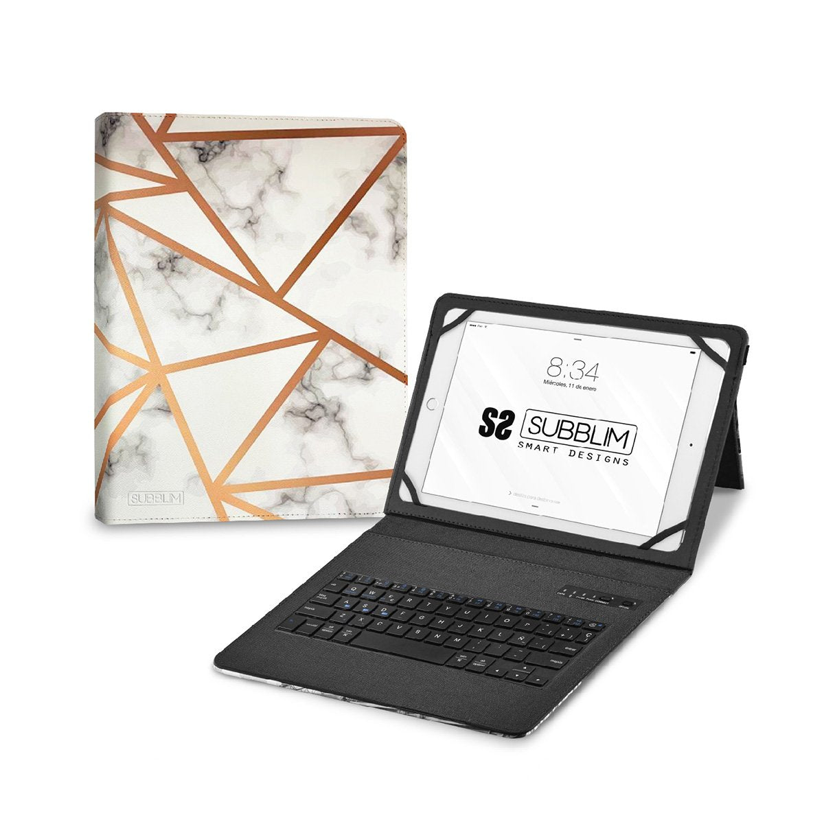 EAN 8436586742423 - SUBBLIM SUBKT5-BTTW10 teclado para móvil QWERTY Español Bluetooth Multicolor imagen 1