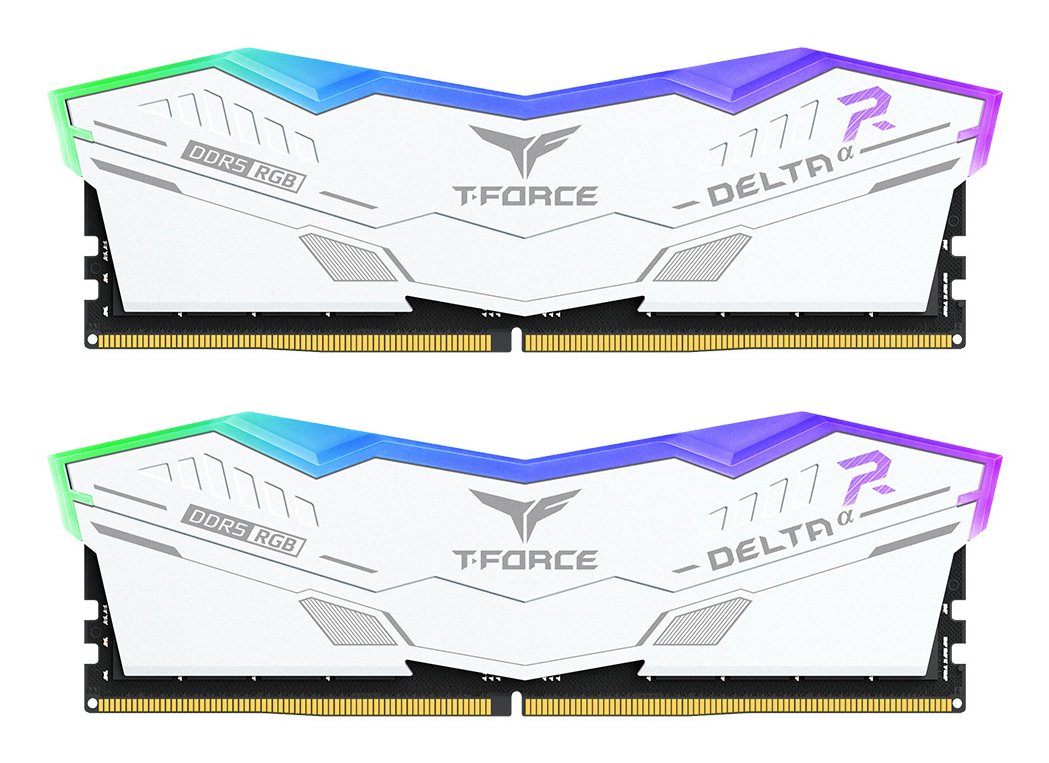 Ddr5 32gb Kit 2x16gb Pc 6000 Team T-Force Delta Rgb Cl30 Ff8d532g6000hc30dc01 Weiss