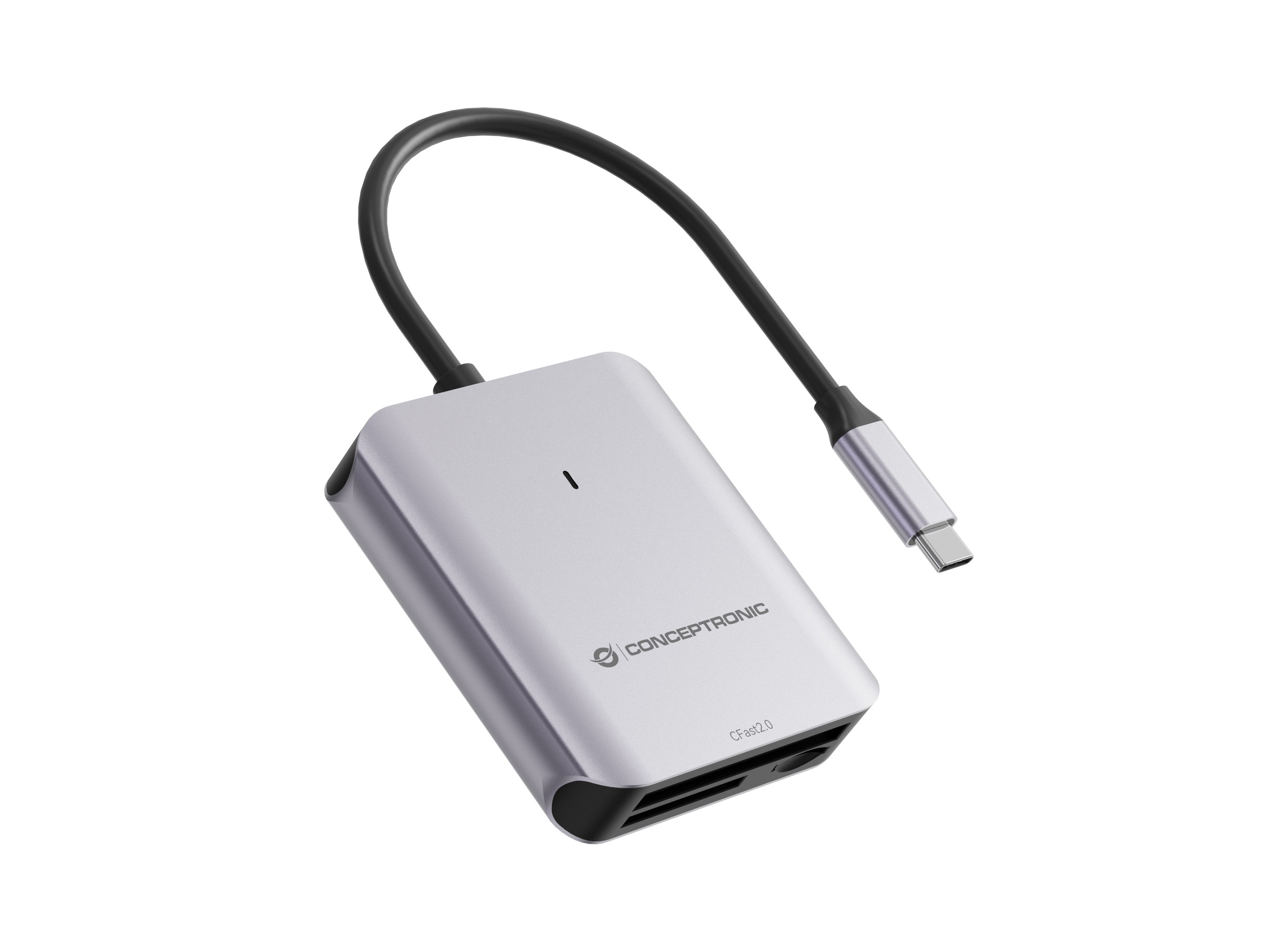 Card Reader Externo Conceptronic Bian09g Usb-C Sd/Sdhc/Sdxc Microsd/Tflash