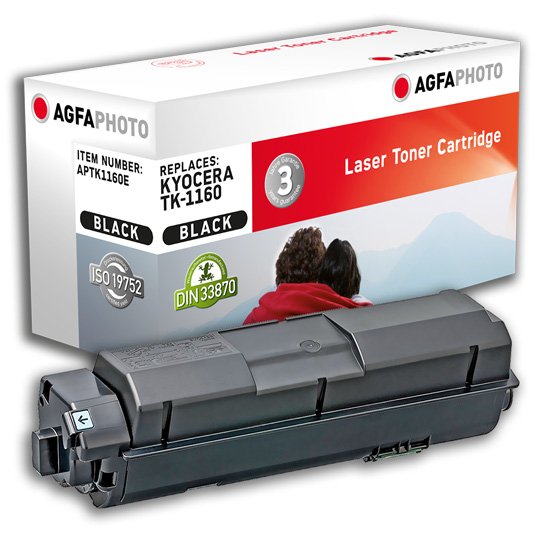 Agfaphoto Aptk1160e Cartucho De Tóner Compatible Negro 1 Pieza(S)