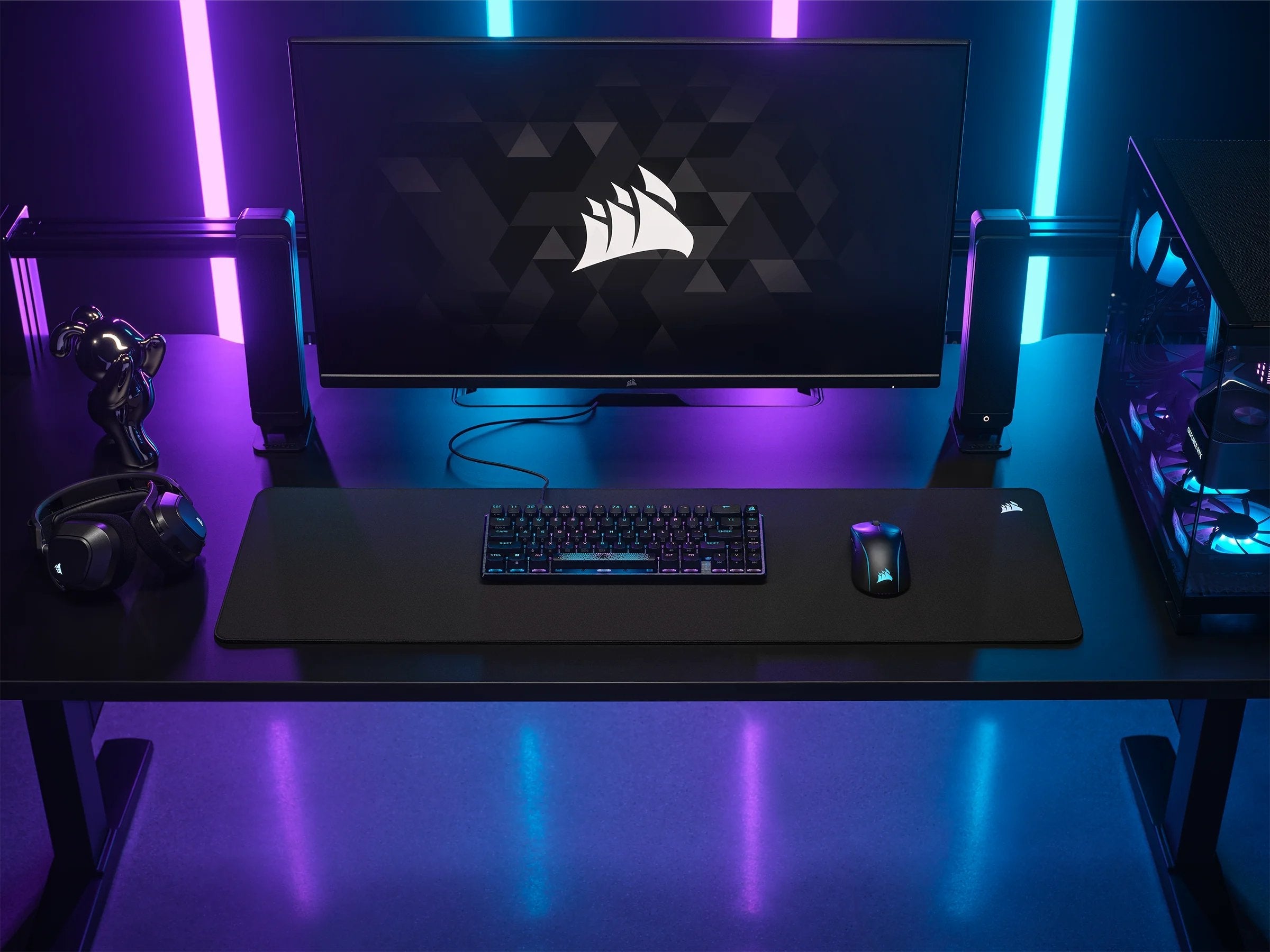 Alfombrilla Corsair Mm500 V2 Gaming, Negro, Superficie Extensa Ch-941b141-Ww