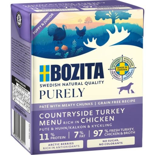 Bozita Hamburguesa De Pavo Y Pollo Con Carne Para Cachorros 370g