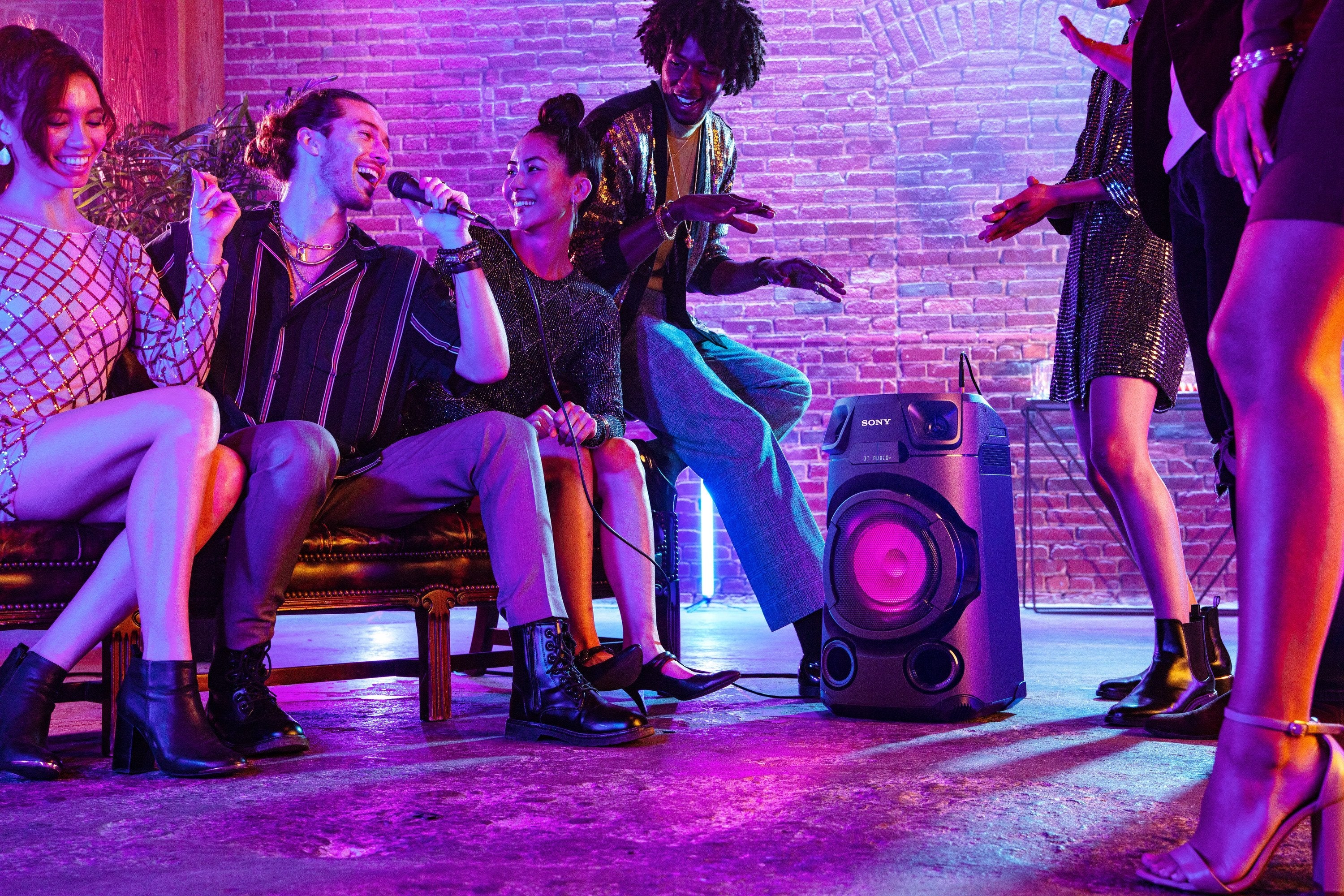 Sony Mhc-V13 Altavoz Inalámbrico Para Fiesta Con Sonido De Graves De Largo Alcance