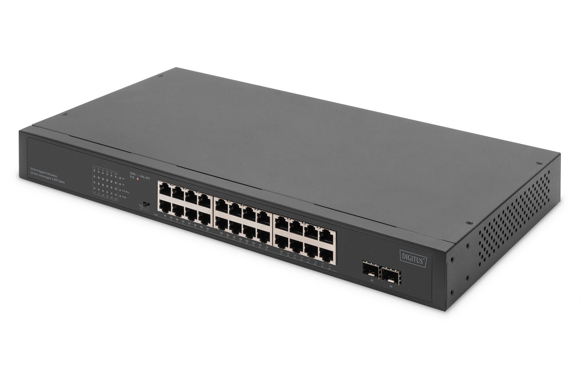 EAN 4016032492030 - Digitus DN-95348-2 switch No administrado Gigabit Ethernet (10/100/1000) Energía sobre Ethernet (PoE) 1U imagen 1