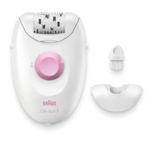 EAN 7500435224932 - Braun Silk-épil 1 1-010 depiladora 20 pinzas Rosa, Blanco imagen 1